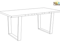 Table de repas 180cm en acacia massif | Acacia Forest