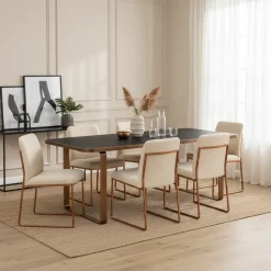 Table de repas Hunter 230 (noir rustic)