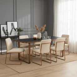 Table de repas Hunter 230 (noir rustic)