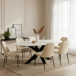 Table de repas Lexington ovaal 230 (blanc)