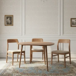 Table de repas losange en manguier massif