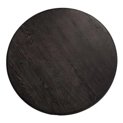 Table de repas Macaron 130Ø (noir rustic)
