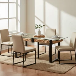Table rectangulaire 220 cm | Acacia Sirin