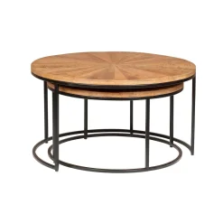 Tables basses rondes | Manguier Solaris