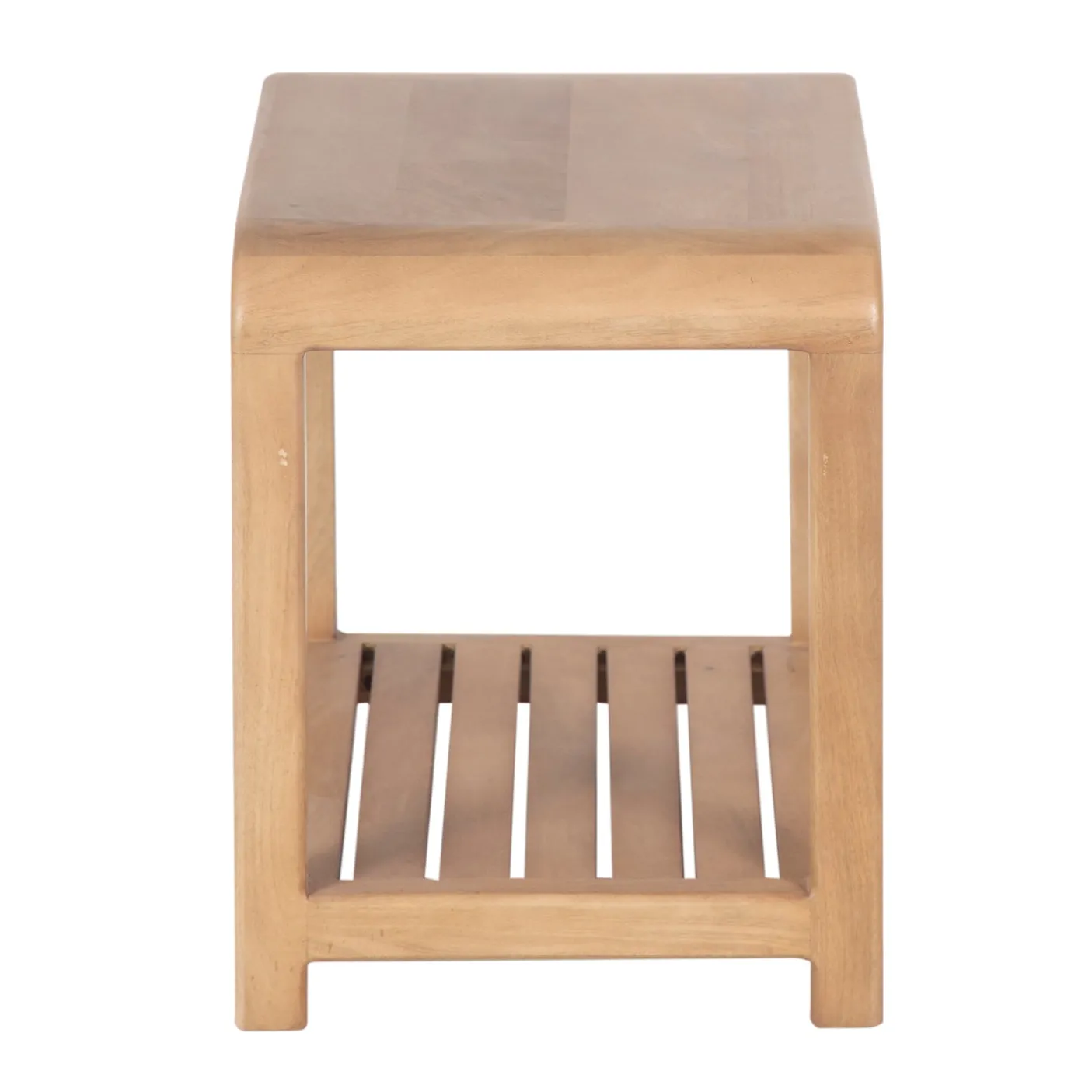 Tabouret avec etagere a lattes | Manguier Eruco