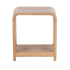 Tabouret avec etagere a lattes | Manguier Eruco