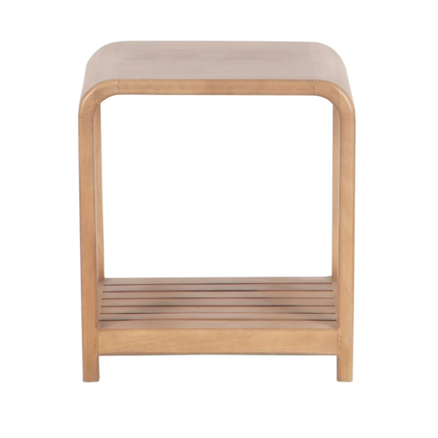 Tabouret avec etagere a lattes | Manguier Eruco