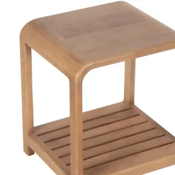 Tabouret avec etagere a lattes | Manguier Eruco
