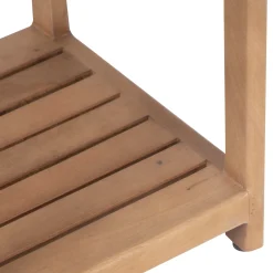 Tabouret avec etagere a lattes | Manguier Eruco