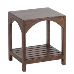 Tabouret avec etagere a lattes | Acacia Hiputa