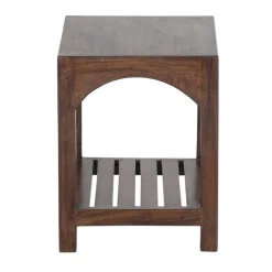 Tabouret avec etagere a lattes | Acacia Hiputa