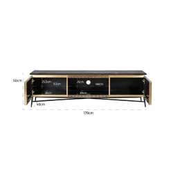 TV-Dressoir ferville 2-deuren (or)