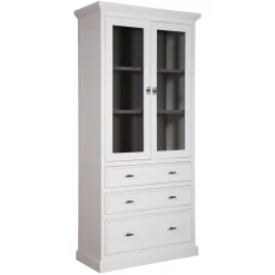 Vitrine 2 portes 3 tiroirs | Pin Tradition