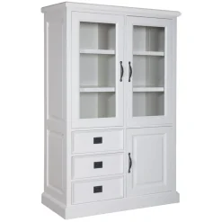 Vitrine 3 portes 3 tiroirs | Pin Charme
