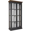 Vitrine 2 portes "Chêne et Pin Charme"