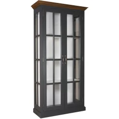 Vitrine 2 portes "Chêne et Pin Charme"