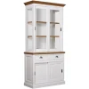 Vitrine 2x2 portes 1 tiroir "Chêne et Pin Charme"