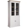 Vitrine 2x2 portes "Chêne et Pin tradition"