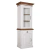 Vitrine 2x1 porte 1 tiroir - tourne à gauche "Chêne et Pin Romance"