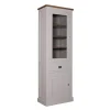 Vitrine 2x1 porte 1 tiroir - tourne à gauche "Chêne et Pin Chic"