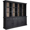 Vitrine 2x4 portes 4 tiroirs "Pin et Métal Provence"