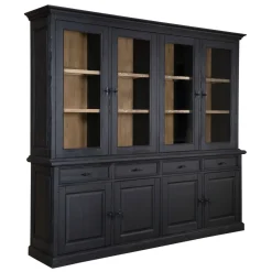 Vitrine 2x4 portes 4 tiroirs "Pin Provence"