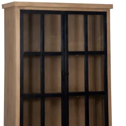 Vitrine 2x2 Portes bois massif en manguier – Scandinaves